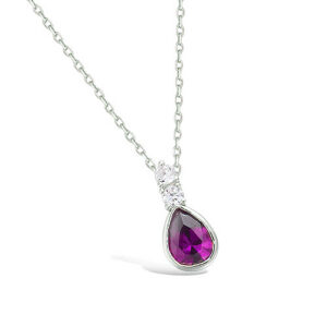 Collier argent rhodié