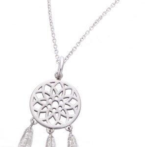 Collier argent rhodié
