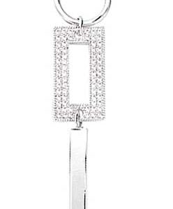 Collier Argent Rhodié Fil nylon