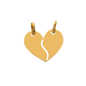 pendentif coeur sécable