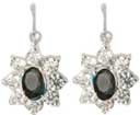 Brisures pierres fines entourage oz Saphir Or gris