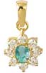 Pendentif émeraude oxydes