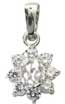 Pendentif or gris oxydes