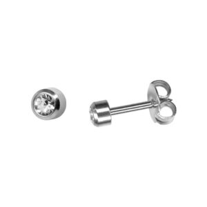 Boutons de Perçage pierre sertie Diamant - sans Nickel (carte de 12 paires)