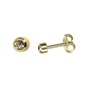 Boutons de Perçage pierre sertie Diamant - sans Nickel (carte de 12 paires)