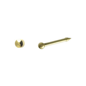 Blister d'une MINI BOULE et  d'un Nécessaire de Perçage en Titanium Doré - sans Nickel