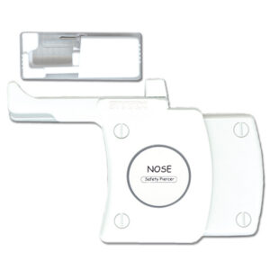 Appareil pour Nécessaire de Perçage Nez ancien modèle - Crayon médical - 1 blister d'1 Bouton de Perçage Nez