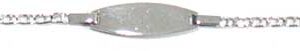 Identité bébé argent rhodié 14cm