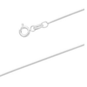 Chaine argent rhodié serpent (50x20)