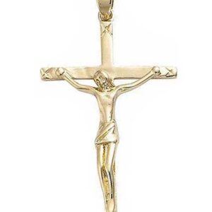 Croix plaqué or jesus