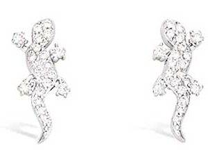BO ARGENT RHOD LEZARD AVEC STRASS