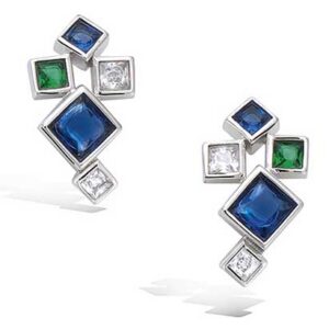 BO ARGENT RHOD OXYDE CARRE COLORE