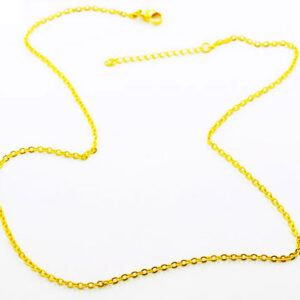 Chaine Acier fine placage or PVD