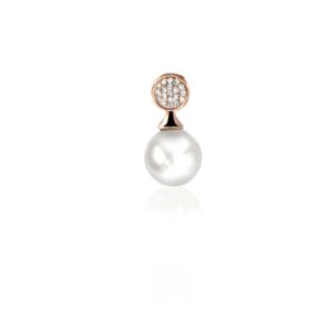 Pendentif argent rhodié rosé