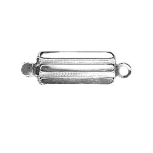 Fermoir Collier 1 Rang Cliquet Argent Rhodié