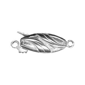 Fermoir Collier 1 Rang Sécurité Boule Argent Rhodié