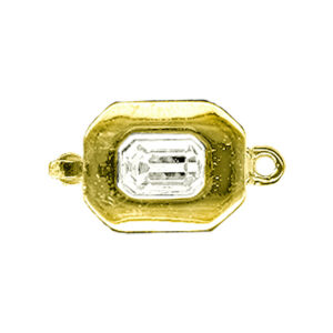 Fermoir Collier 1 rang Cliquet Perle Métal Plaqué Doré