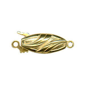 Fermoir Collier 1 rang Sécurité Argent Plaqué Doré