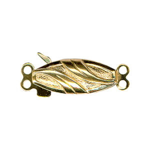 Fermoir Collier 2 rangs Sécurité Argent Plaqué Doré