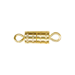 Fermoir à visser 4 mm Métal Doré (minimum 6)