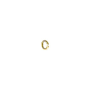 Anneau d'Emmaillement Ovale 2,5 mm Plaqué Or (minimum 12)