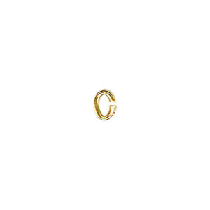 Anneau d'Emmaillement Ovale 3,5 mm Plaqué Or (minimum 12)