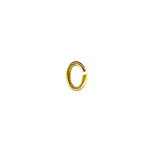 Anneau d'Emmaillement Ovale 5,5 mm Plaqué Or (minimum 12)