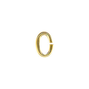 Anneau d'Emmaillement Ovale 7 mm Plaqué Or (minimum 12)