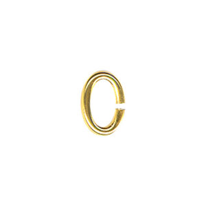 Anneau d'Emmaillement Ovale 8 mm Plaqué Or (minimum 12)