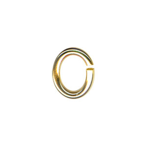 Anneau d'Emmaillement Ovale 9 mm Plaqué Or (minimum 12)