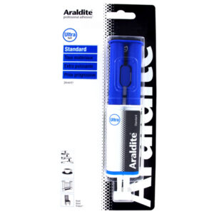 Seringue de Colle 24ml ARALDITE Bleue - Prise Progressive - Tous Matériaux