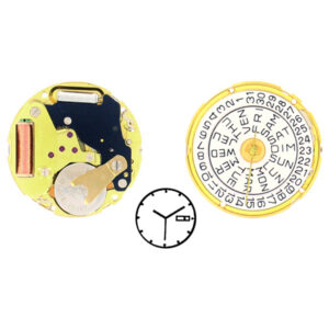 Mouvement de Montre FE - 8 3/4 - 3 Aiguilles/Jour et Date