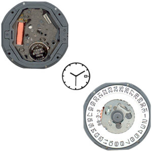 Mouvement de Montre MIYOTA - 10 1/2 - 3 Aiguilles/Dato