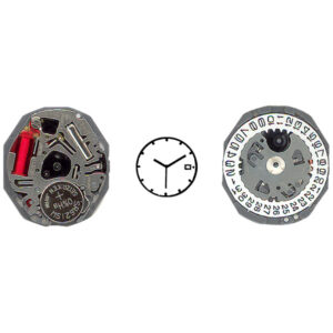 Mouvement de Montre PULSAR - 6 3/4 - 3 Aiguilles/Dato