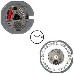 Mouvement de Montre PULSAR - 10 1/2 - 3 Aiguilles/Dato