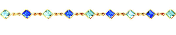 18 cms losange bleu ciel et foncé