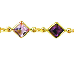 18 cms losange rose - parme - mauve