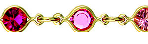 18 cms rond rose pâle et foncé
