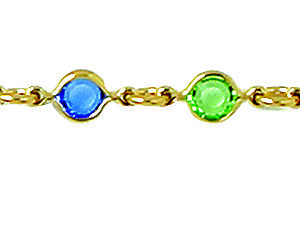 18 cms rond multicolore