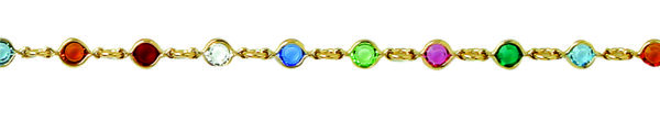 18 cms rond multicolore