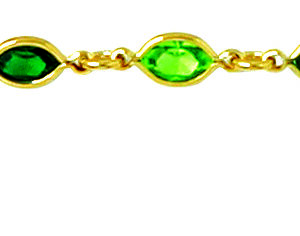 18 cms navette vert clair et foncé