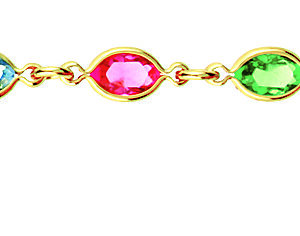 18 cms navette multicolore