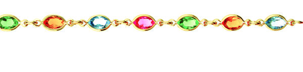 18 cms navette multicolore