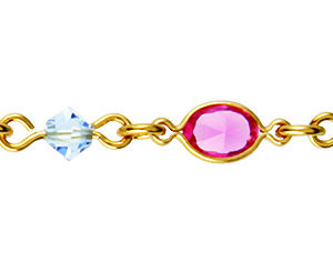 18 cms navette parme et boule bleu ciel