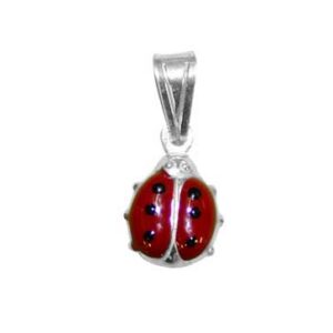Collier Argent coccinelle
