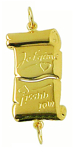 Parchemin sécable "je t'aime"