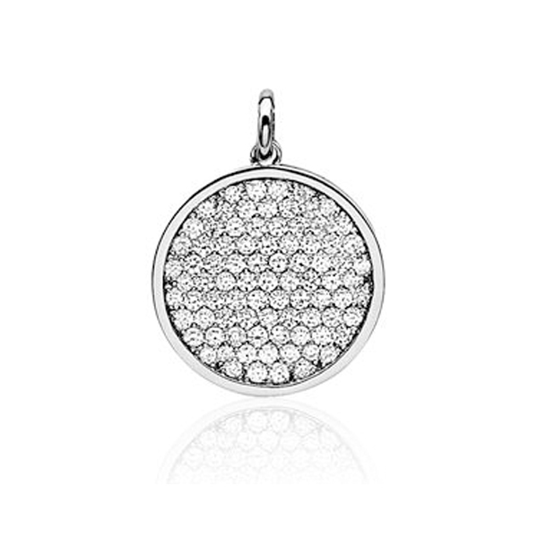 Pendentif argent rhodié