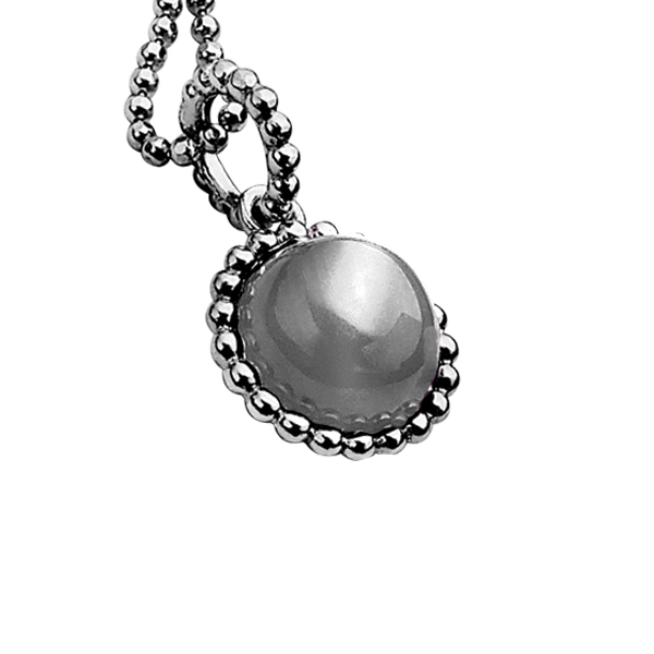 Pendentif argent rhodié