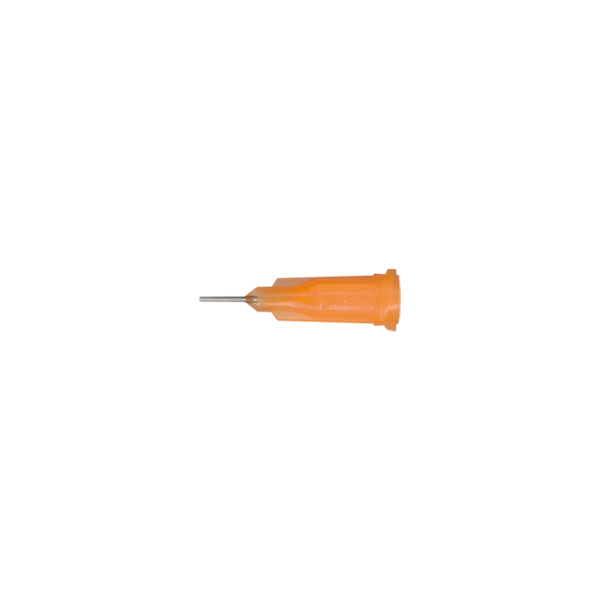 Aiguille Brasure Plastique 6mm - Pointe Inox ORANGE Ø 0,30