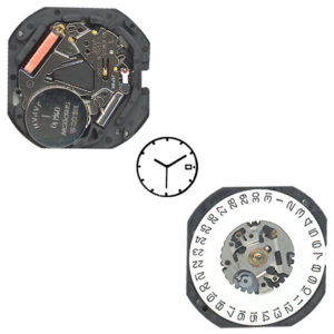 Mouvement de Montre PULSAR-HATTORI 10 1/2 - 3 Aiguilles /Dato